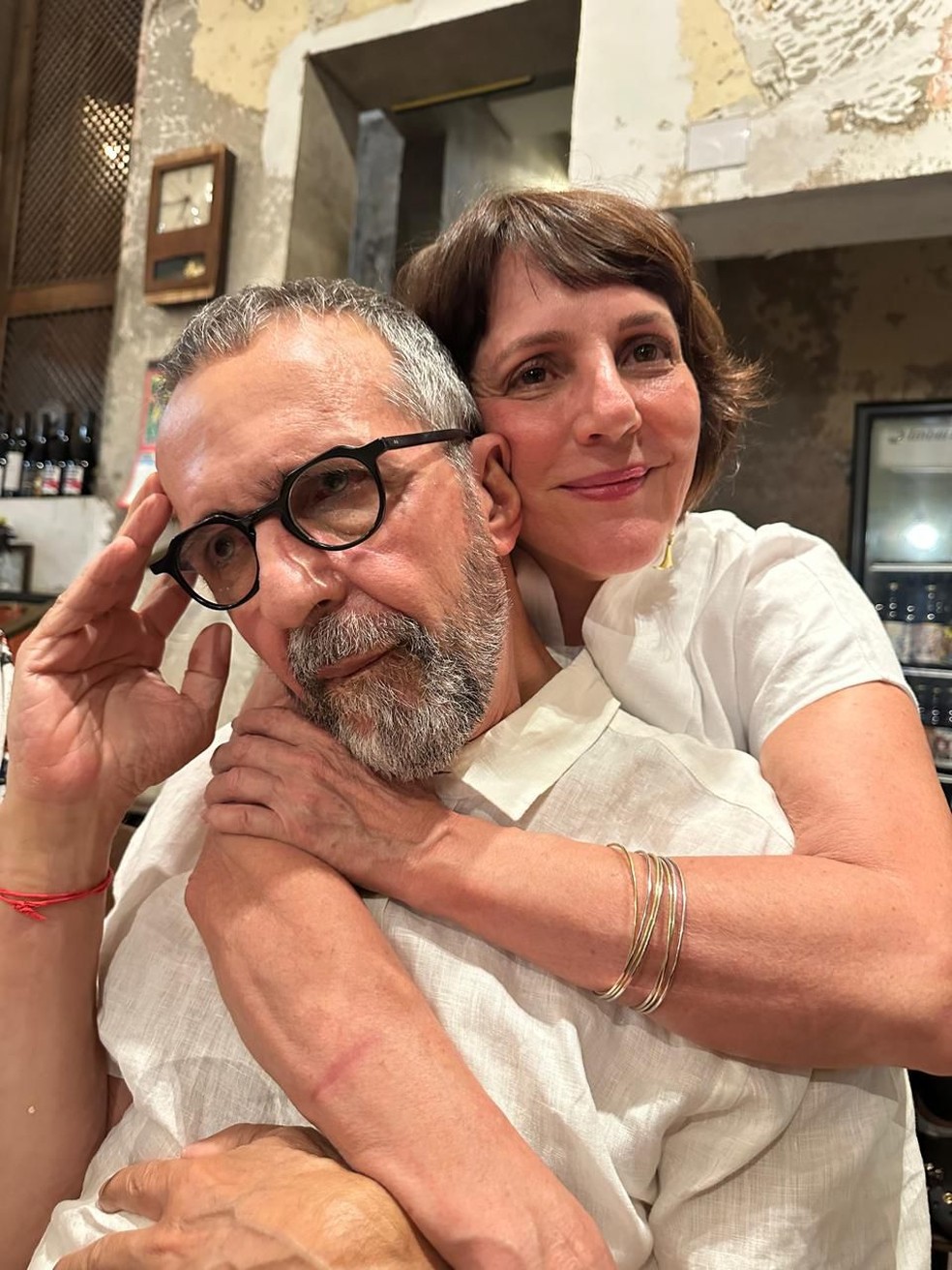 Juliana Duarte e o marido, Pedro Vieira — Foto: Vânia Cardoso