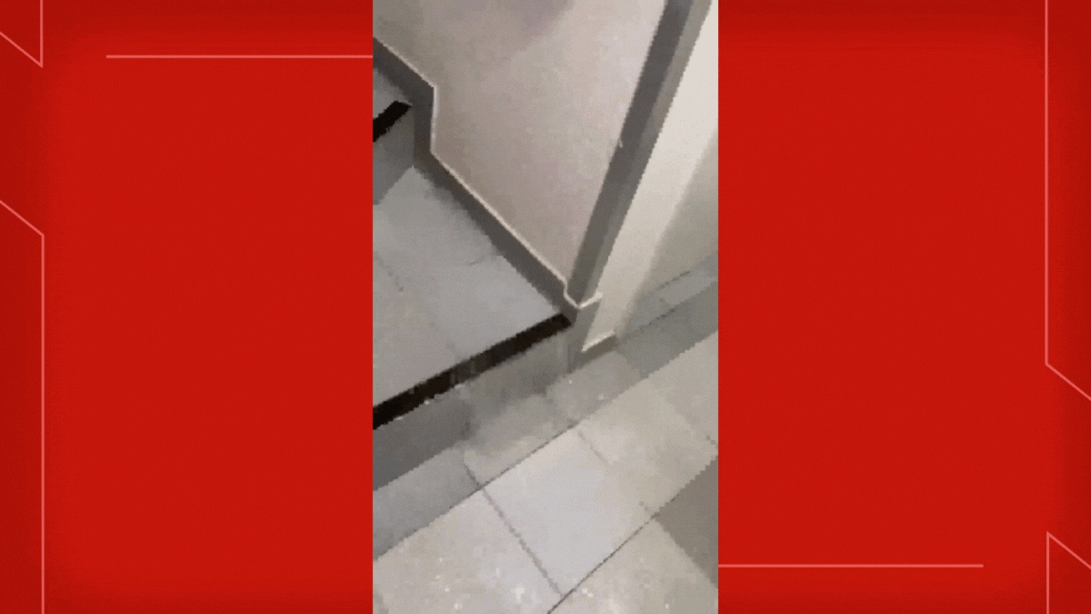 Cano estoura e deixa apartamentos alagados no DF; veja VÍDEO