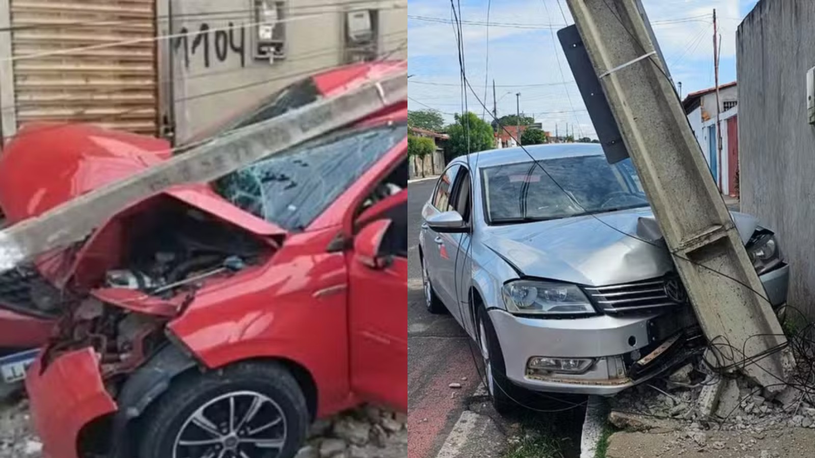 Mais de 300 acidentes com postes são registrados em três meses no Piauí