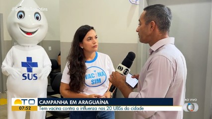 Araguaína conta com 20 UBSs para aplicar a vacina contra a influenza
