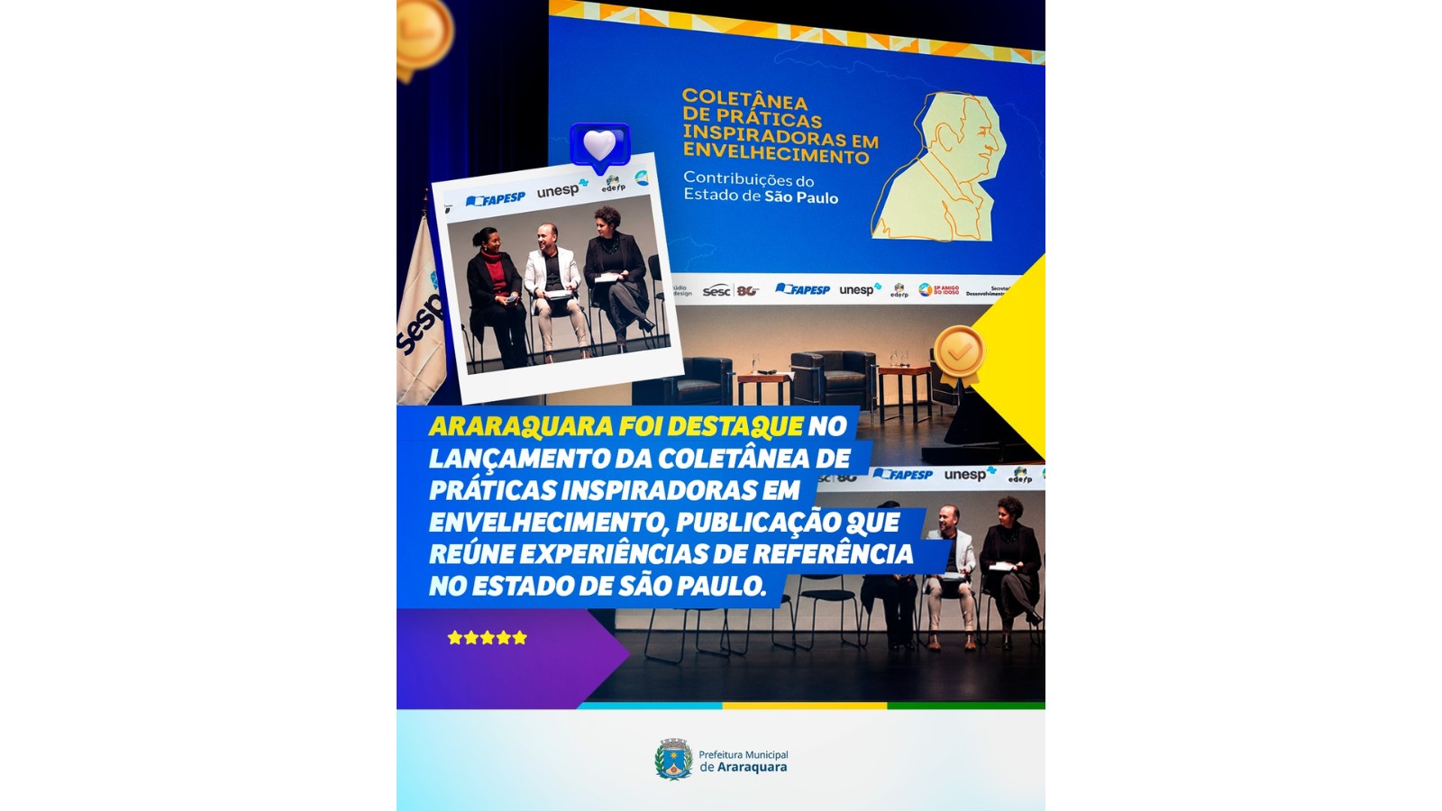 Araraquara participa de lançamento de publicação sobre práticas em envelhecimento