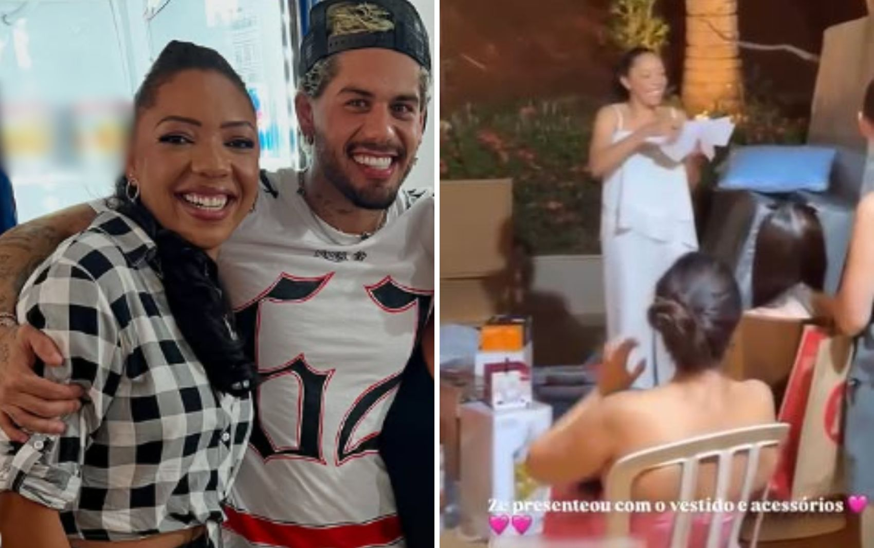 Zé Felipe presenteia funcionária com vestido de noiva e acessórios para casamento