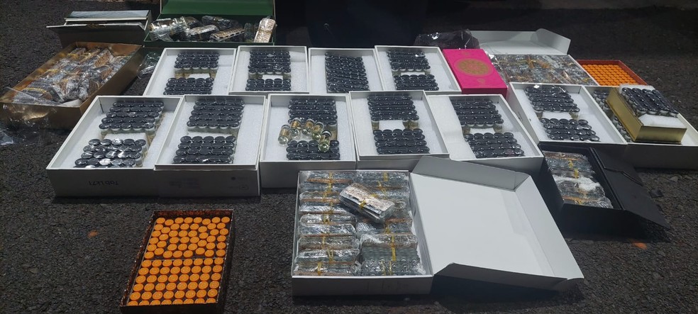 Apreens&atilde;o ocorreu na BR-153 em Jos&eacute; Bonif&aacute;cio (SP) &mdash; Foto: TV TEM / Rodrigo Carraro