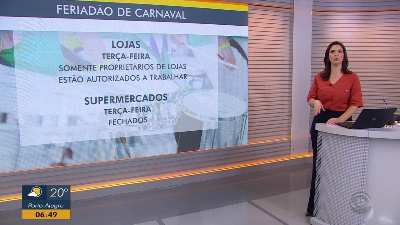 Veja o que abre e o que fecha no RS durante o feriado de carnaval | G1