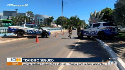 Polícia realiza operação para reduzir acidentes de trânsito em Gurupi