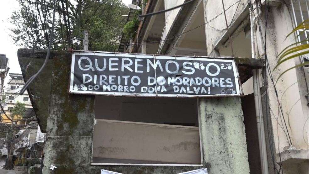 Moradores da Muzema pedem paz — Foto: Reproduo