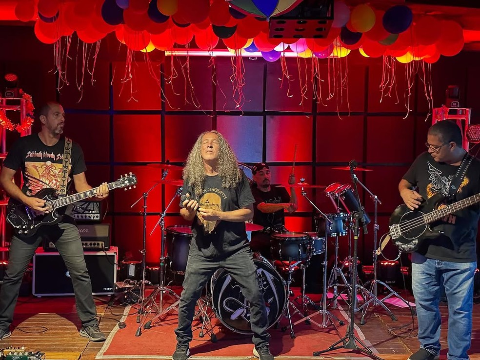 Black Rainbow homenageia a Black Sabbath no Ferrock Festival. — Foto: Redes sociais/Reprodução