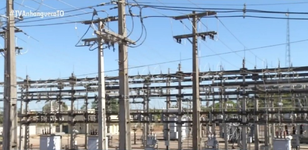 Centro de distribuição de energia da Energisa Tocantins — Foto: Reprodução/TV Anhanguera