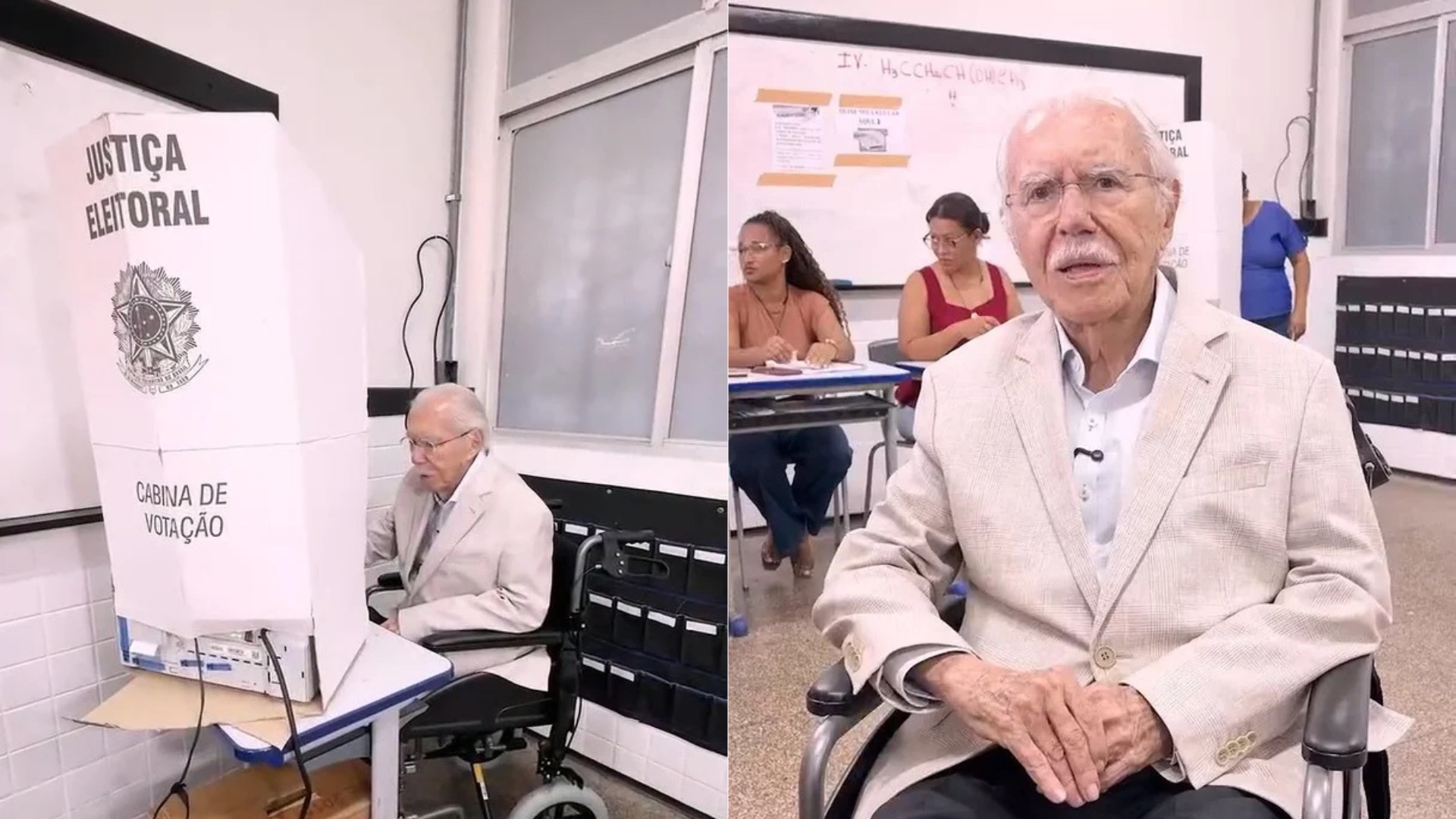 Sarney vota no 2º turno das eleições em São Luís, oito dias após receber alta hospitalar depois de cirurgia abdominal