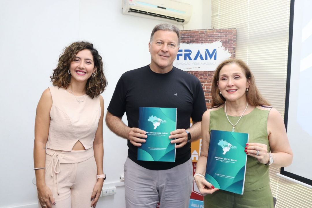 CEO e diretoria do Grupo Rede Amazônica recebem caderno de soluções do 'Amazônia Que Eu Quero'