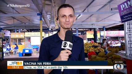 Semus realiza campanha de vacinação na feira da 304 Sul, em Palmas