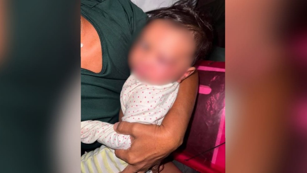 Mãe presa por espancar a filha de 8 meses em Aquiraz. — Foto: Reprodução