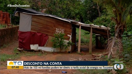 Tocantins tem mais de 100 mil famílias com direito à tarifa social de energia elétrica