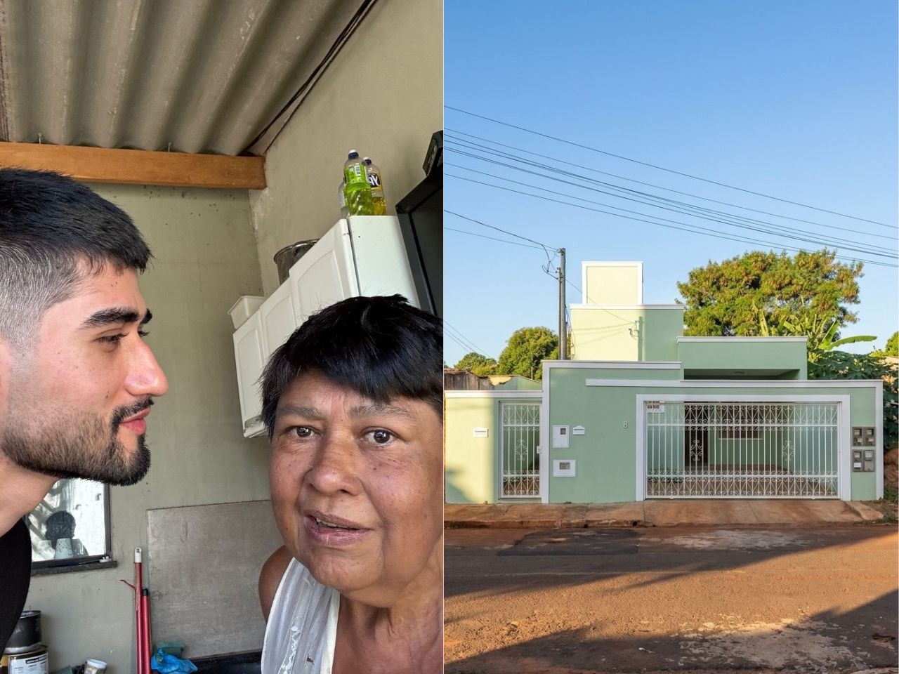 Modelo termina reforma da casa da mãe após viral e manda recado para o pai ausente: 'Consegui, sem você aqui'