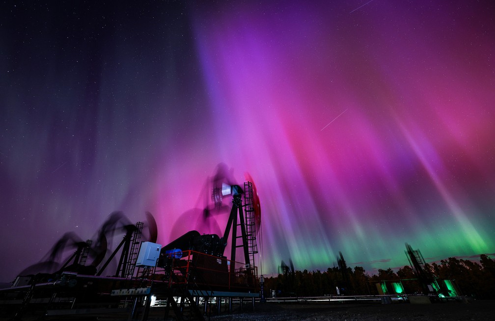 ap24285135369567 As melhores fotos da aurora boreal pelo mundo, após nova tempestade solar