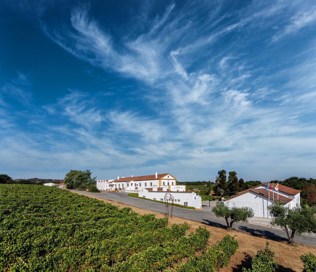 Sede da Adega Cartuxa em Évora, na região do Alentejo, em Portugal — Foto: Divulgação/Adega Cartuxa