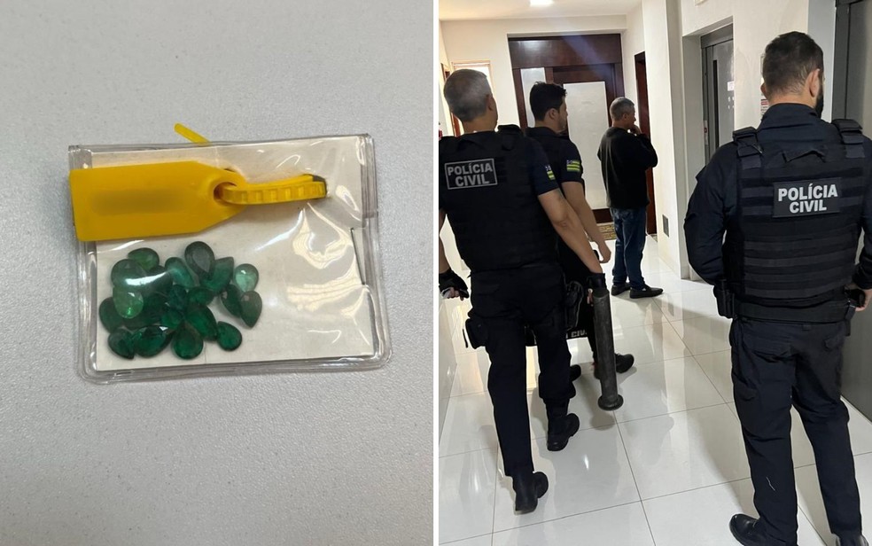 Polícia Civil em ação para cumprir os mandados em Goiânia e Região Metropolitana de Goiás — Foto: — Fotos: Divulgação/Polícia Civil