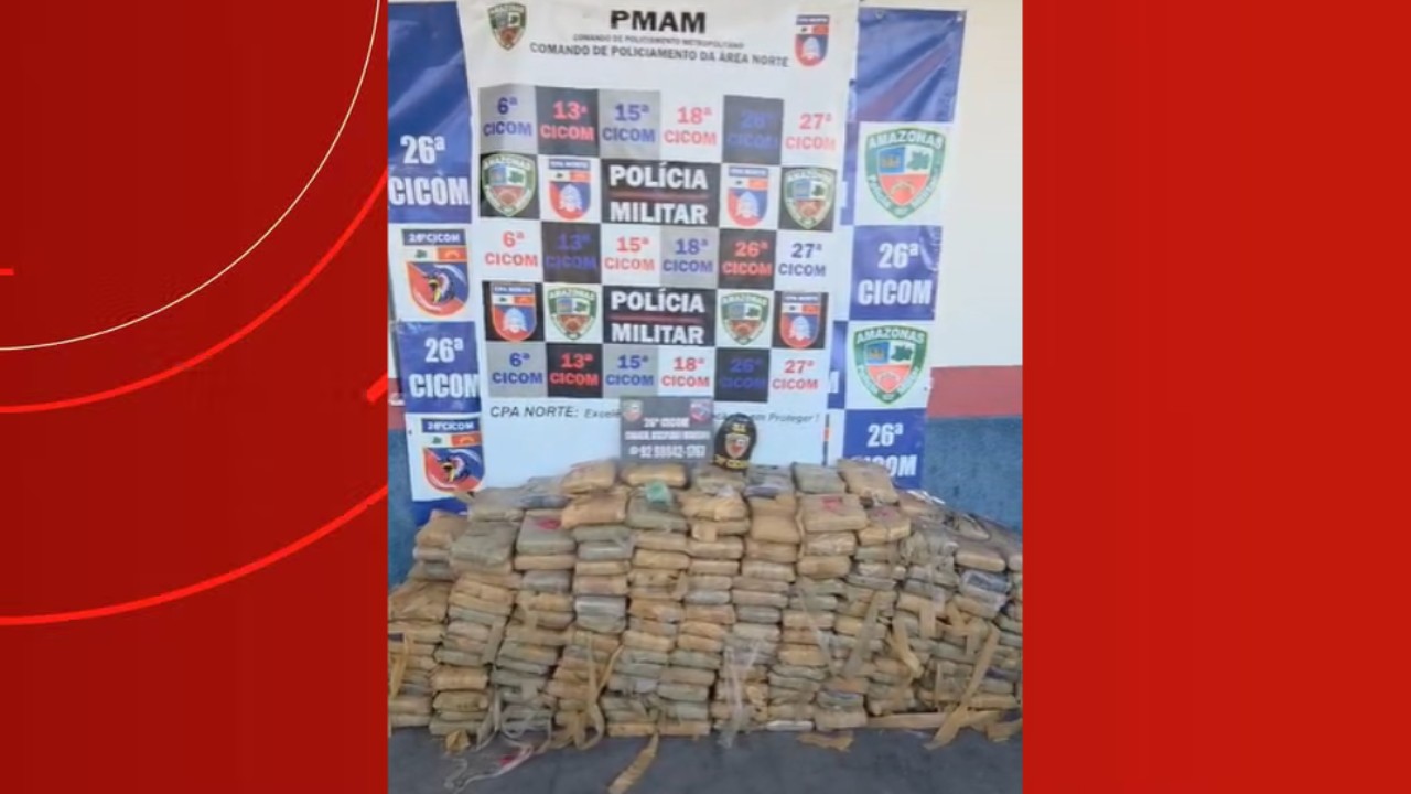 Polícia apreende mais de 300 tabletes de skunk enterrados em cova na Zona Norte de Manaus