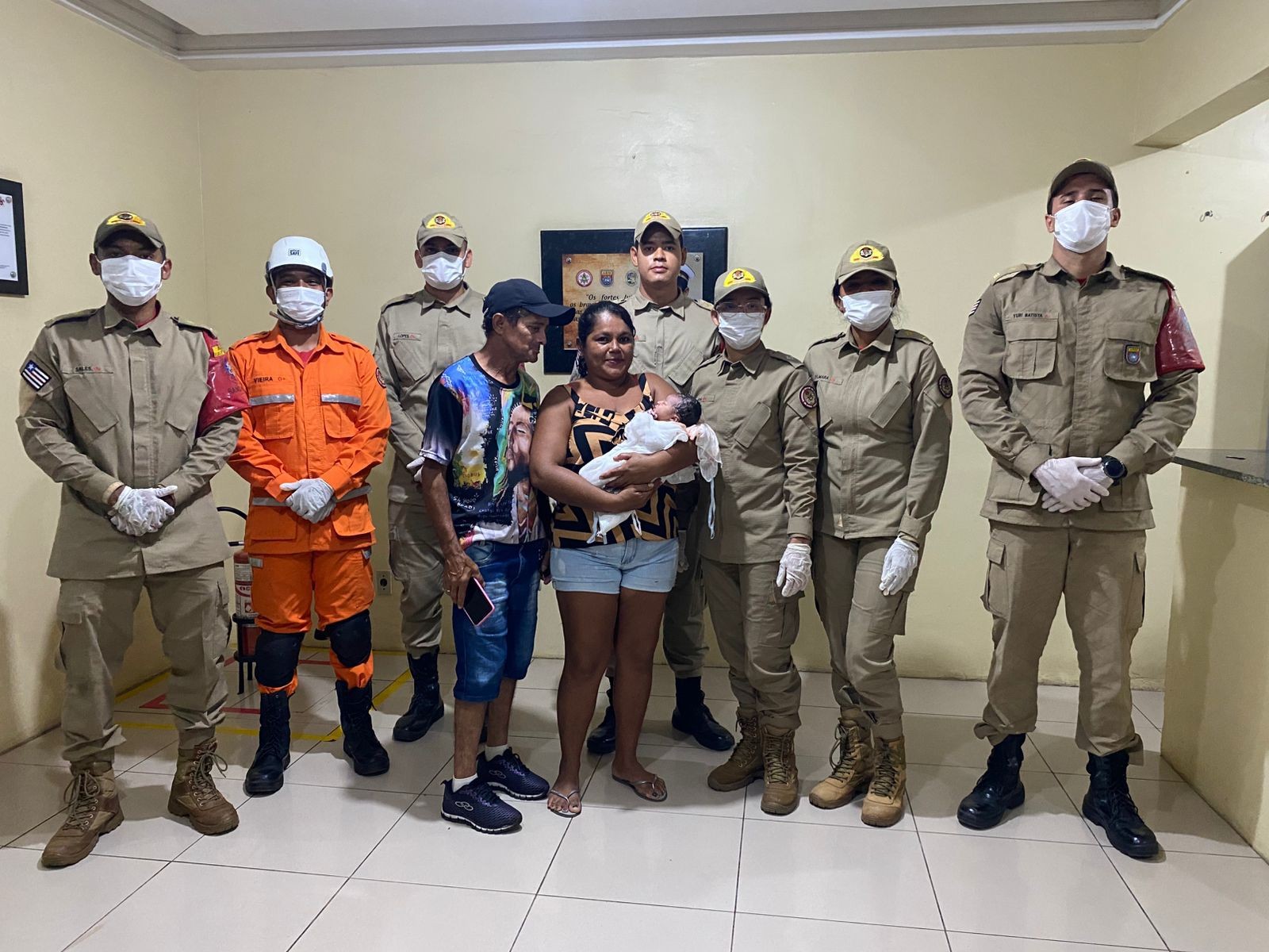 Mulher dá à luz dentro de academia do Corpo de Bombeiros em São Luís