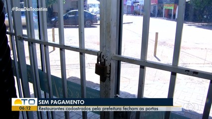 Restaurantes de Palmas denunciam não recebimento de verba para refeições comunitárias