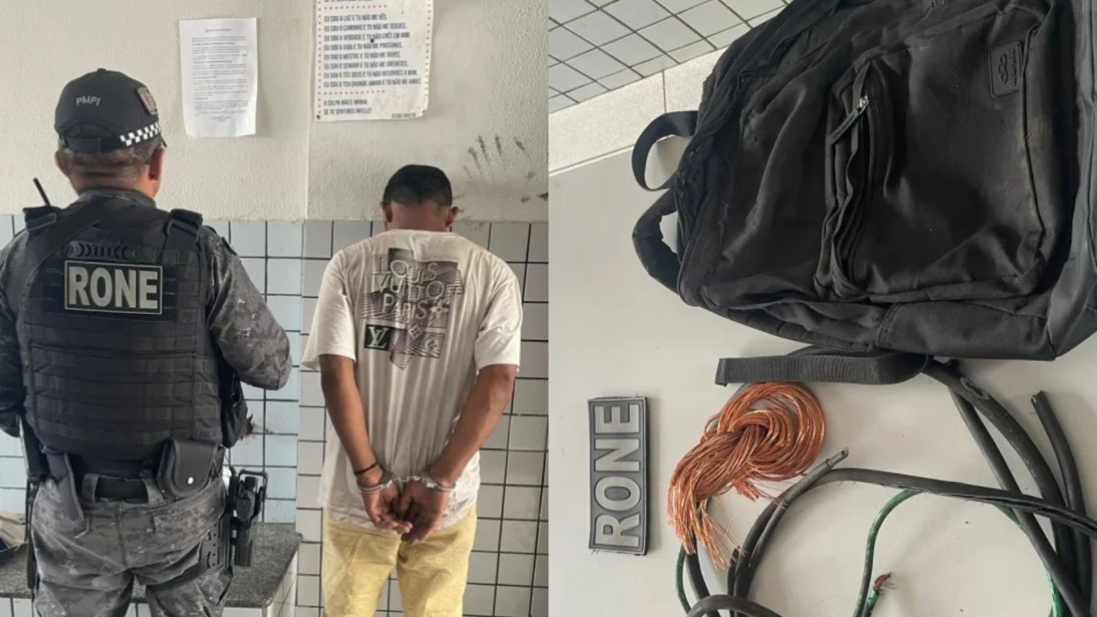 Alunos têm aulas suspensas em escola pública após furto de fios de energia em Teresina; suspeito foi preso
