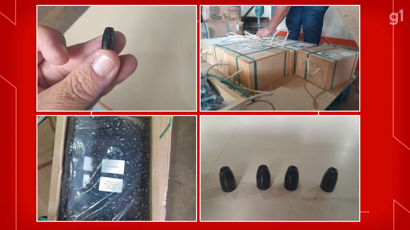 Auditores apreendem meia tonelada de cápsulas de munição no DF