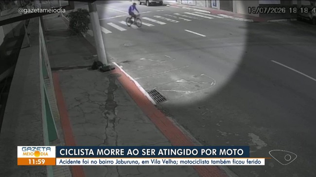 Ciclista morre ao ser atingido por motocicleta em Vila Velha
