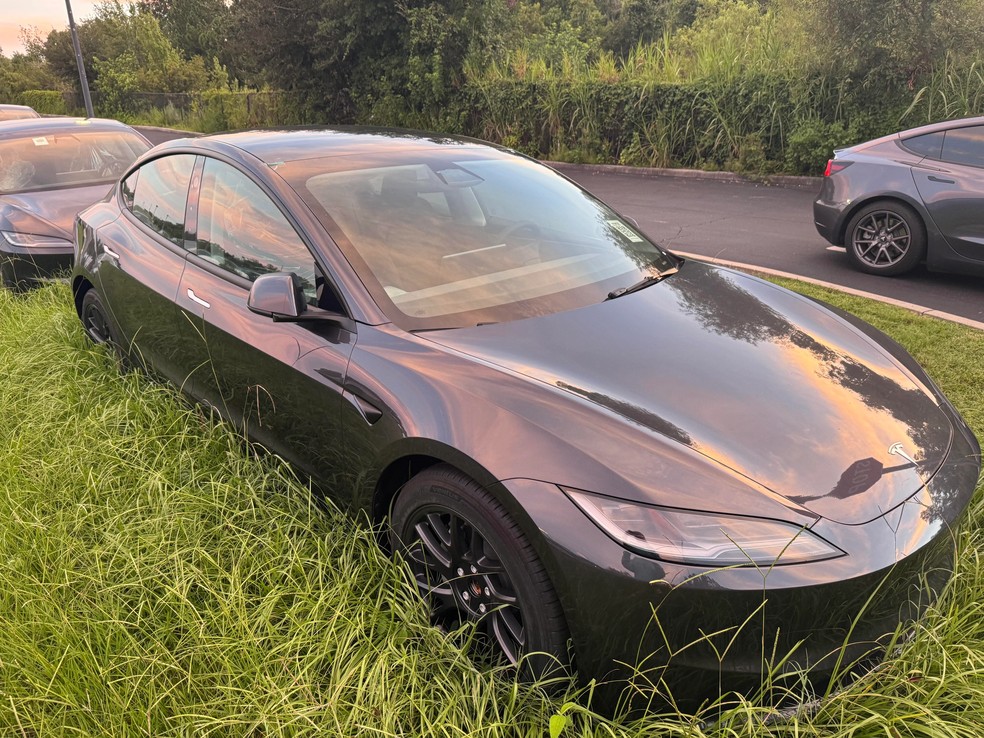 Tesla Model 3 abandonado nos Estados Unidos — Foto: reproduo/Reddit