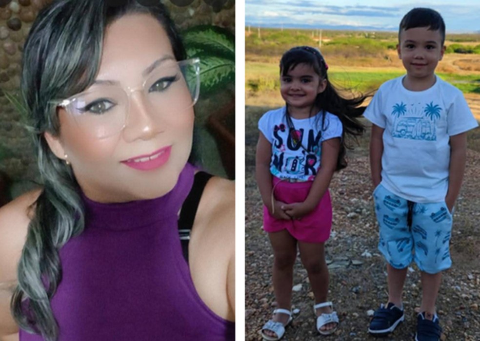 Mãe e filhos morreram em acidente no interior do RN — Foto: Reprodução