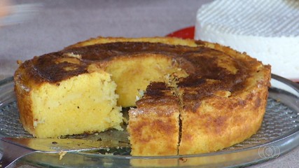 Sabores do Campo ensina receita de bolo de fubá cremoso