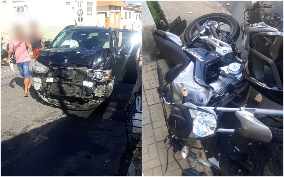 Servidor público morre após ser atingido por carro que avançou em parada obrigatória em Varginha, MG — Foto: Reprodução / Redes sociais