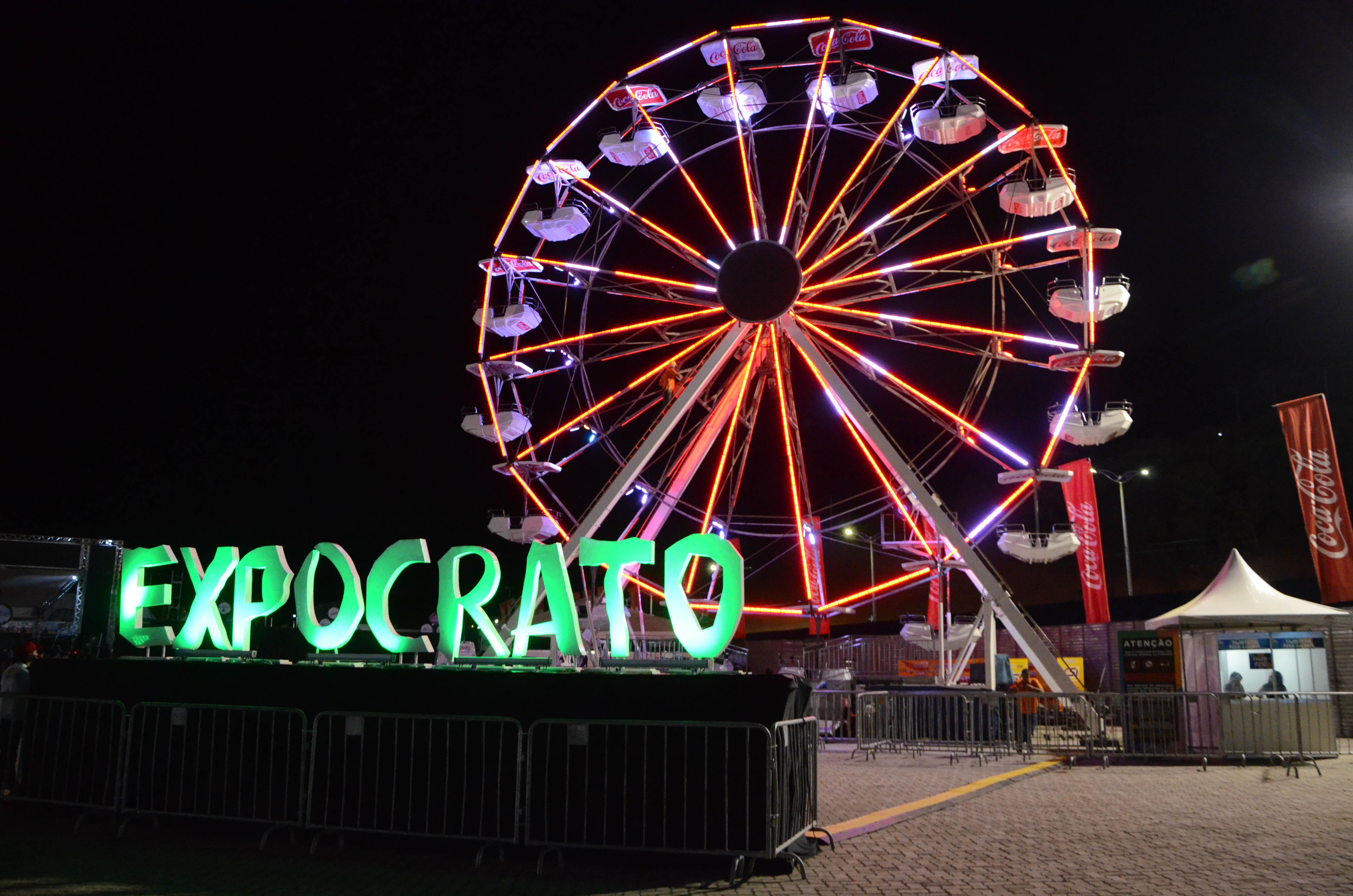 Roda gigante é nova opção de diversão na Expocrato 2018