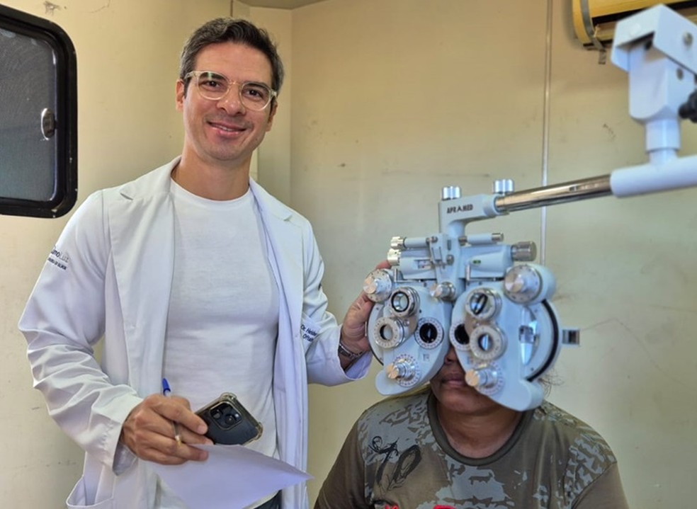 Oftalmologia é um dos serviços mais procurados durante o evento — Foto: Viviane Saggin