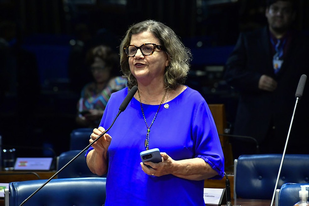 A senadora Teresa Leitão (PT-PE), nova líder do governo no Senado — Foto: Valdemir Barreto/Agência Senado