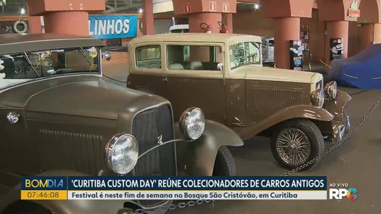 'Curitiba Custom Day' reúne colecionadores de carros antigos - Programa: Bom dia Sábado – Paraná 
