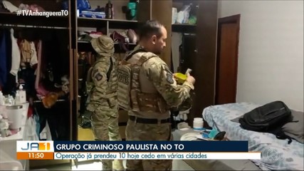 Polícia Civil cumpre mandados contra 'célula' de grupo criminoso no Tocantins
