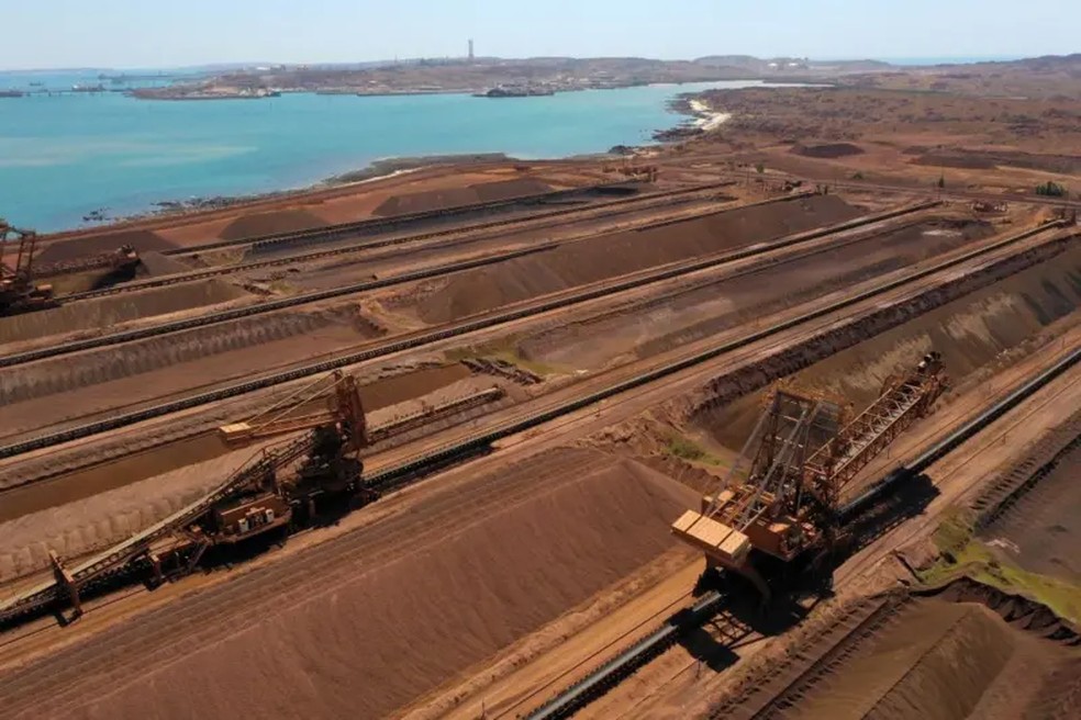 O dólar australiano tem sido menos volátil, em grande parte porque a Austrália é um grande exportador de commodities, particularmente de minério de ferro — Foto: Bloomberg via Getty Images
