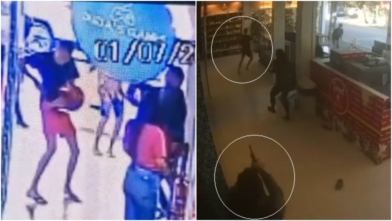 VÍDEO: Criminoso tenta render vigilante, mas profissional reage e evita roubo em shopping em Fortaleza