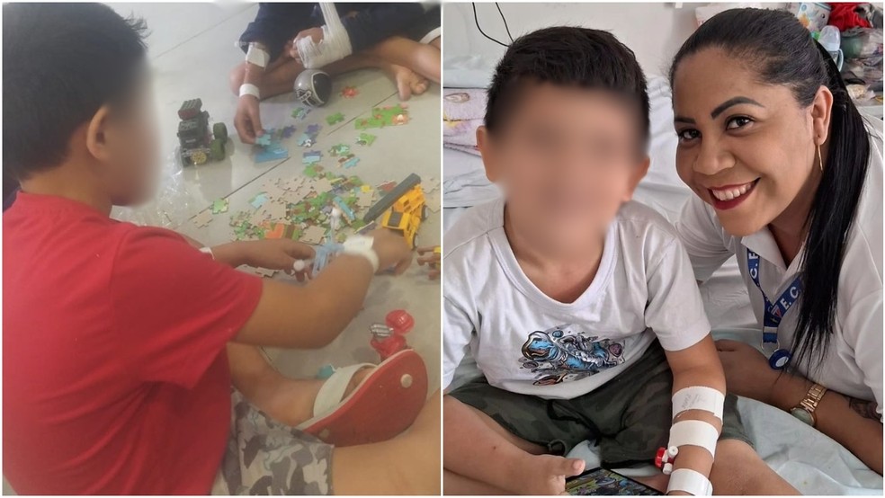 Criança tem órgão genital decepado pelo padrasto, e família pede ajuda para tratamento — Foto: Arquivo pessoal