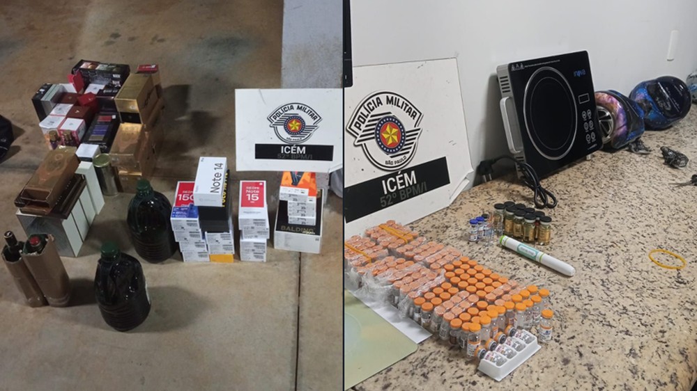 Icém - SP: Polícia apreende remédios para emagrecer e anabolizantes escondidos em fogão e skate elétricos em rodovia