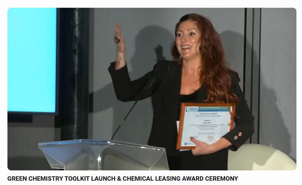 Soraia Zonta recebeu prêmio nacional da ONU — Foto: Reprodução/Prêmio ONU