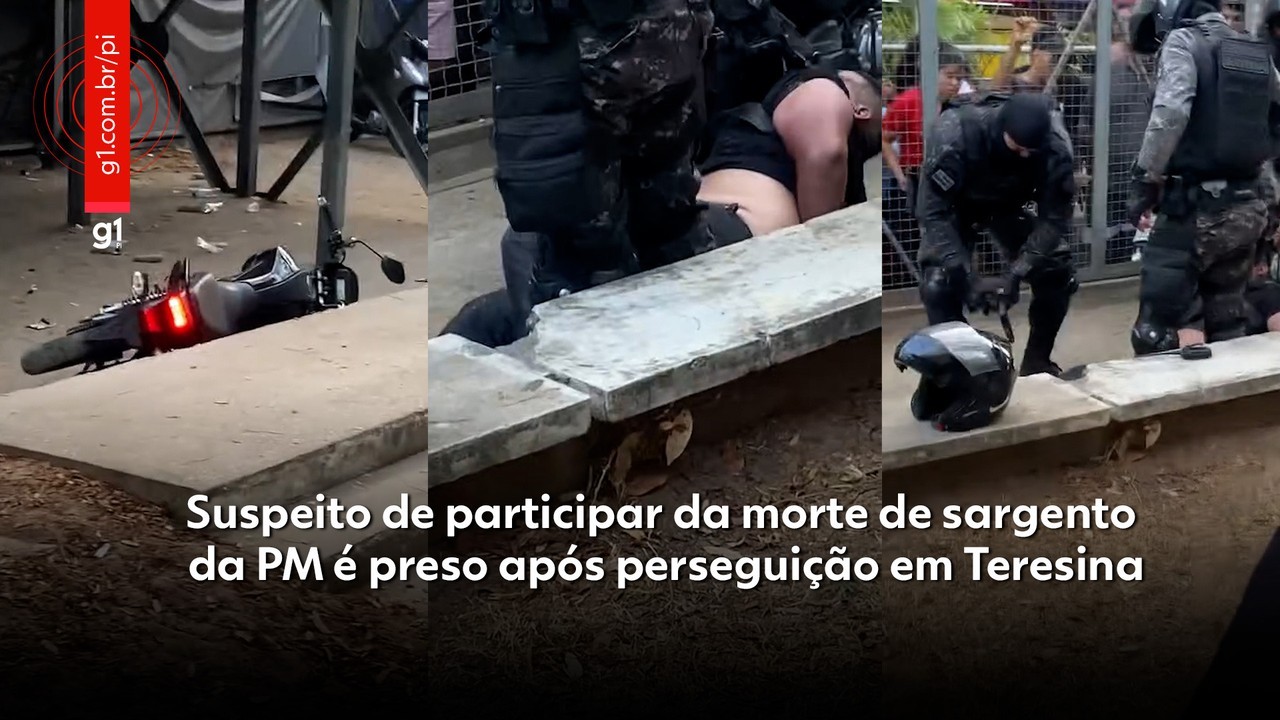 Suspeito de participar da morte de sargento da PM é preso após perseguição em Teresina