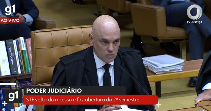 Moraes diz que organização criminosa age de maneira 'covarde e traiçoeira ao crivo de um Estado estrangeiro'