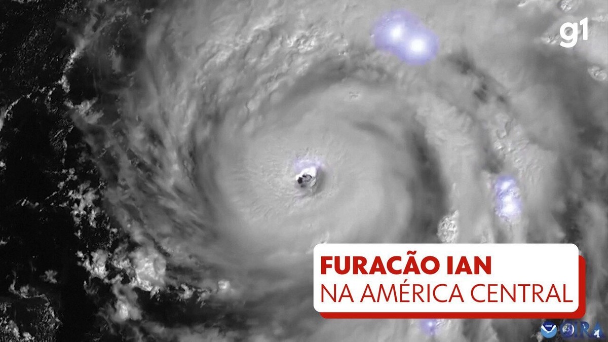 VÍDEO: Satélite registra passagem do Furacão Ian pela América Central ...