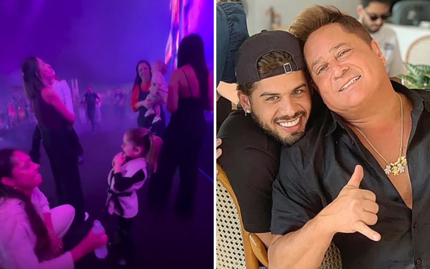 Zé Felipe surpreende ao levar filhos ao palco e chamar Leonardo para cantar durante show em Goiânia; vídeo