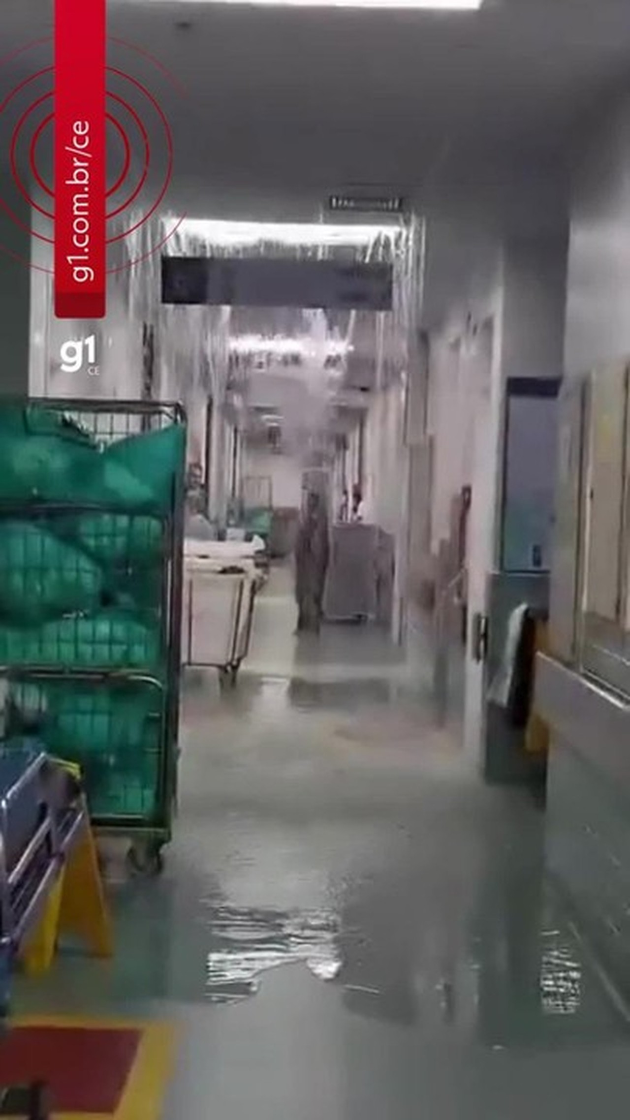 Tubulação rompe e alaga novo setor do IJF em Fortaleza