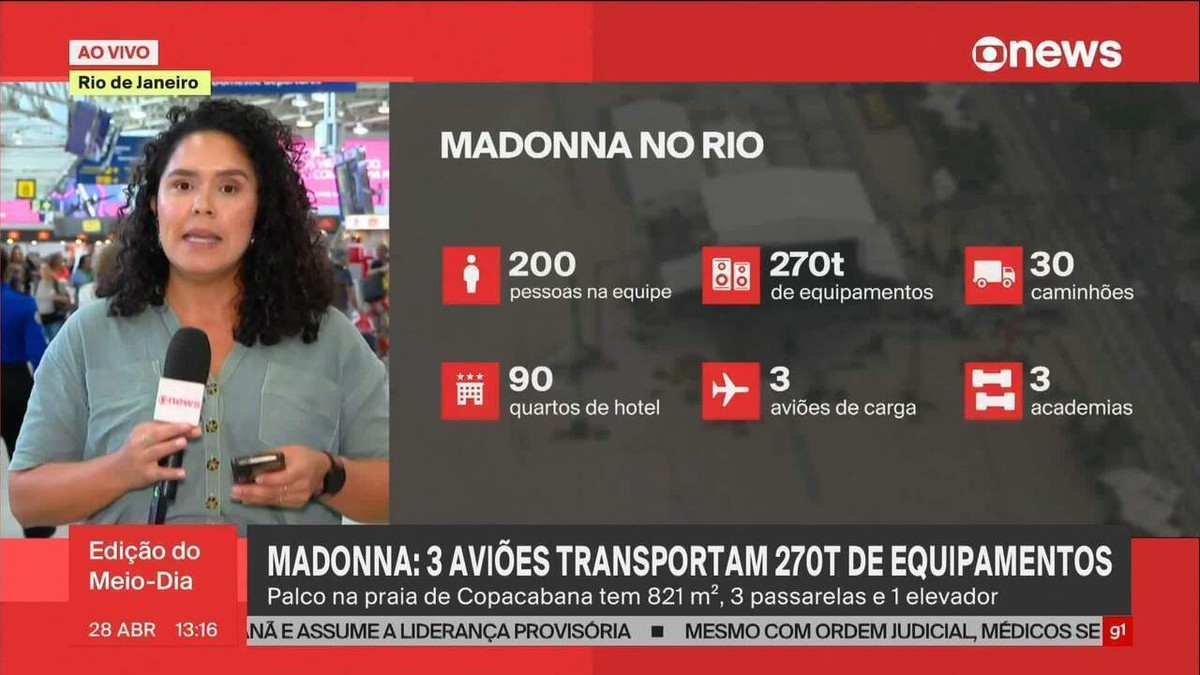 Madonna in Rio: Equipaje incluye 3 gimnasios, 40 guantes de boxeo y 45 cajas |  Virgen en Río