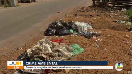 Descarte irregular de lixo e entulho é registrado no bairro do Jurunas, em Belém
