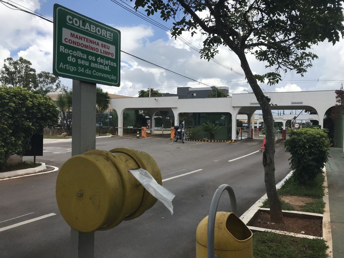 Portaria no Condomínio Solar de Brasília — Foto: Condomínio Solar de Brasília/Divulgação