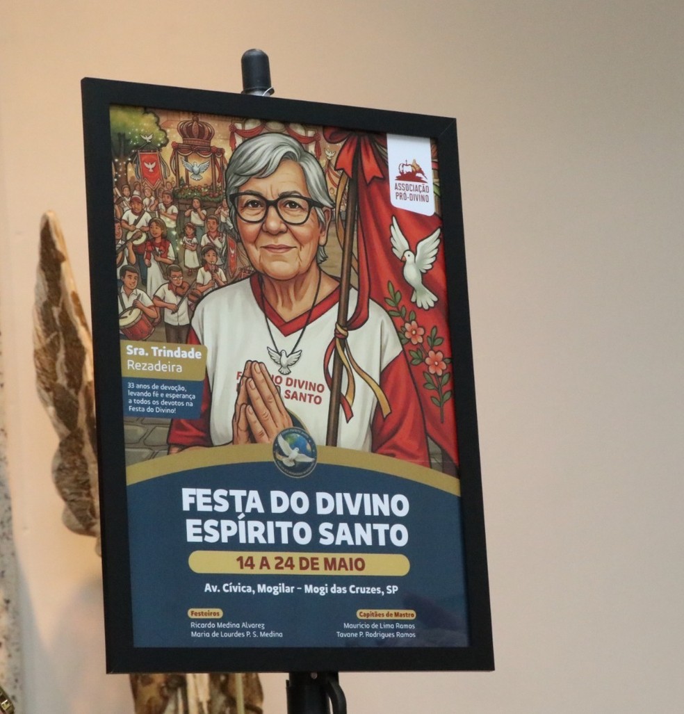 Trindade Vieira dos Santos estampa o cartaz da Festa do Divino — Foto: Pró-Divino/Natália Amschinger